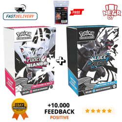 Pokemon Bundle 6 Buste luce nera fuoco bianco Mini Box display Sealed Ita - Image 1