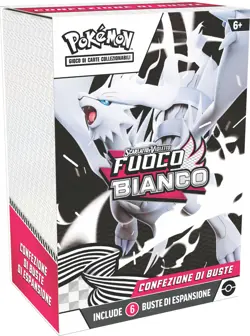 Pokemon Bundle 6 Buste luce nera fuoco bianco Mini Box display Sealed Ita - Image 3