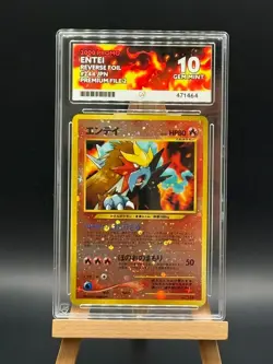 Entei - 244 - Reverse Holo - Neo Premium File 2 - ACE 10 - Japanese Pokemon - Image 1