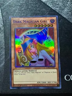 Yugioh Dark Magician Girl Wifu Noode Art Card 1/1 Rare LP - Image 1