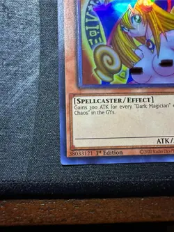 Yugioh Dark Magician Girl Wifu Noode Art Card 1/1 Rare LP - Image 5