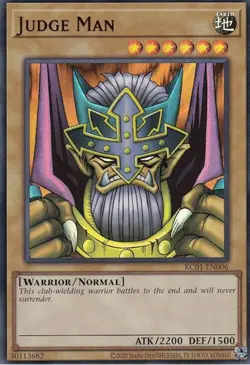 Near Mint, English Yu Gi Oh Judge Man - KC01-EN006 - Ultra Rare - Unlimited Edit - Image 1