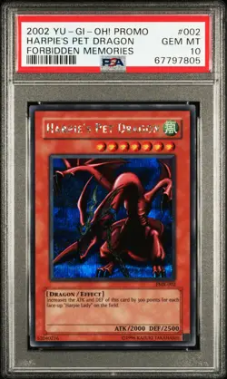 Harpie's Pet Dragon FMR-002 Secret Rare Promo Yugioh PSA 10 *805 - Image 1