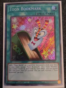 Yugioh Toon Bookmark BLCR-EN067 Battles of Legend: Crystal Revenge Secret 1st NM - Image 1