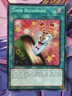 Yugioh Toon Bookmark BLCR-EN067 Battles of Legend: Crystal Revenge Secret 1st NM - Image 2