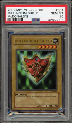 Yu-Gi-Oh! Millennium Shield 2002 McDonald's Ultra Rare Promo MP1-001 PSA 10 - Image 1