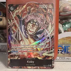 One Piece TCG EB04-044 Koby (Black) SR Alternate Art English - Image 1
