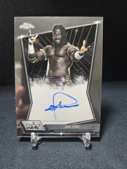2026 Topps Chrome WWE Oba Femi Auto #NXT-OBA - Image 1