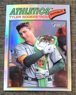 Tyler Soderstrom 2026 Topps Heritage Chrome Refractor SP Oakland A’s #101 - Image 1