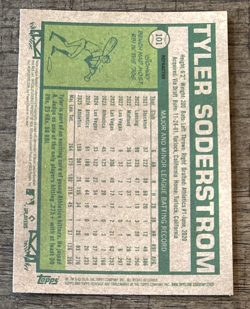 Tyler Soderstrom 2026 Topps Heritage Chrome Refractor SP Oakland A’s #101 - Image 2