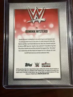 Dominik Mysterio Purple Refractor /75 2026 WWE Topps Chrome - Image 3