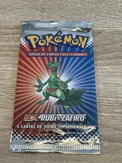 Pokemon Ruby And Sapphire Booster Pack Spanish Sealed - Image 1