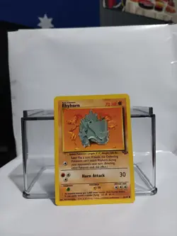 Rhyhorn 61/64 Jungle Set 1999 WOTC Pokemon Card Common Vintage NM - Image 1