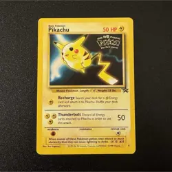 Pokemon Pikachu Kids WB Movie Promo 04/53 50 HP Wizards Promo Card 1999 - Image 1