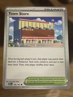 Town Store 196/197 Obsidian Flames Regular Pokemon Card Buy 2 Get 1 Free - Image 1