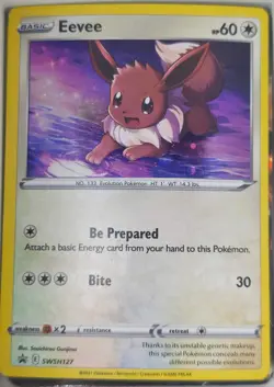 Pokemon Evee #SWSH127 Card Game TCG CCG Nintendo - Image 1