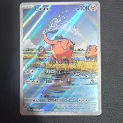 Pokemon Cufant 076/064 Sv: Shrouded Fable Illustration Rare Holo 100 HP Card - Image 1