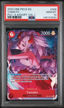 2025 ONE PIECE EB02-006 PREMIUM CARD COLLECTION VOL 1 YAMATO PROMO PSA 10 - Image 1