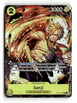• Sanji • OP03-102 Premium Card Collection Promo Holo Foil One Piece TCG NM - Image 1