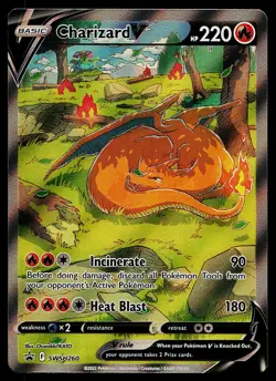 Pokemon Card - Charizard V Sword & Shield Promo SWSH260 Holo Promo - Image 1