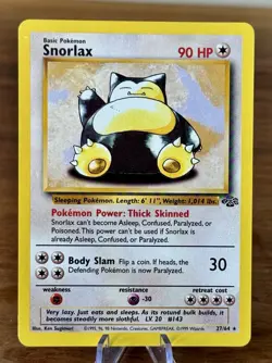 Snorlax 27/64 Jungle Non-Holo Rare Pokemon Card WOTC Vintage - Image 1
