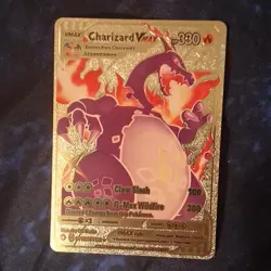 Pokemon Charizard VMAX Full Art Foil Gold Card 330 HP Claw Slash G-Max Wildfire - Image 1