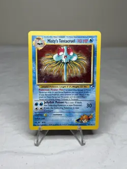Pokemon TCG Misty's Tentacruel Holo Rare Card 10/132 Gym Heroes - Image 1