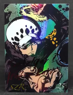 Endless Treasure 1 OP-SZR-006 Trafalgar D. Water Law 25th Anniversary Thick Card - Image 1