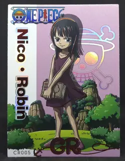 One Piece Nico Robin Kid Child CR005 Rare Holo Foil Card Laugh Tale Premium - Image 1