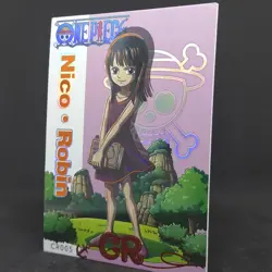 One Piece Nico Robin Kid Child CR005 Rare Holo Foil Card Laugh Tale Premium - Image 2