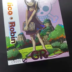 One Piece Nico Robin Kid Child CR005 Rare Holo Foil Card Laugh Tale Premium - Image 3