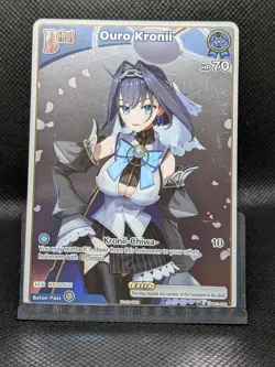 Hololive Official Card Ouro Kronii Debut Extra Character Card hb01-092 PROMO - Image 1