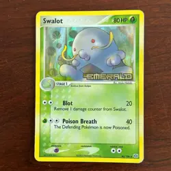 Swalot 40/106 Reverse Holo Uncommon EX Emerald Pokemon Card - Image 1