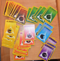 Pokemon TCG - SHADOWLESS ENERGY LOT of ~ 56Cards (Vintage 1999 WOTC) - Image 1