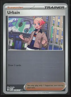 Urbain Uncommon ME: Ascended Heroes 214/217 NM Pokemon Card Reverse Holo - Image 1