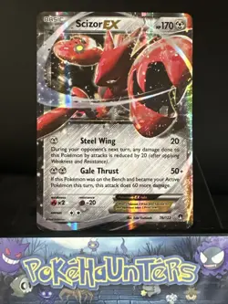 Pokemon Card Scizor EX 76/122 XY Breakpoint Ultra Rare STANDARD Light Played - Image 1