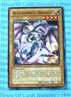 Alexandrite Dragon BP02-EN004 Yu-Gi-Oh Card 1st Edition New - Image 1