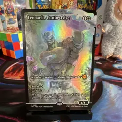 Leonardo, Cutting Edge Foil Showcase Legendary Creature TMNT MTG Card 0281 EN - Image 1