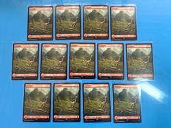 Jurassic World Collection Full Art MOUNTAIN x13 Nonfoil LCI park I Combine Ship - Image 1