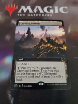 MTG. 2x Crawling Barrens. Extended Art. Zendikar Rising. Pack Fresh - Image 1