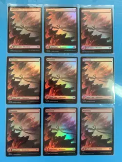 Tarkir Dragonstorm dragon MOUNTAIN x9 FOIL mtg I Combine Ship - Image 1
