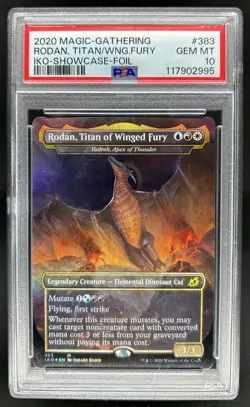 2020 Magic Vadrok, Apex Thunder Godzilla Rodan Titan Winged Fury #383 PSA 10 - Image 1