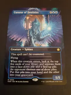 Curator of Destinies (Borderless) NM MTG Foundations Magic - Image 1