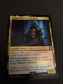 NM Foil Judge Magister Gabranth, MTG, Final Fantasy, Magic the Gathering, 230 - Image 1