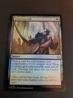 MTG Inspiring Call NM Foil Foundations - Image 1