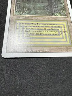 Bayou Revised Edition Dual Land Magic: The Gathering NM condition - Image 2