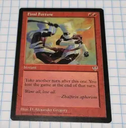 Final Fortune - Mirage MTG Rare - Image 1