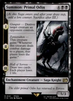 2025 Magic MTG Final Fantasy Summon: Primal Odin Rare #0121 - Image 1