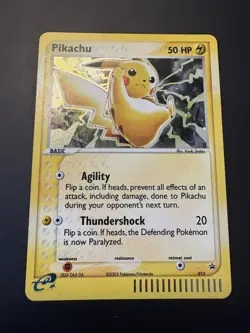 Pikachu 12 Promo Pokemon Nintendo Promos 2003 Vintage Black Star Promo Holo - Image 1