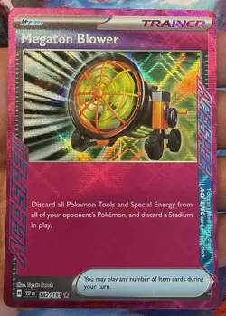 Megaton Blower 182/191 - Surging Sparks - Pokemon Card - Near Mint - Image 2